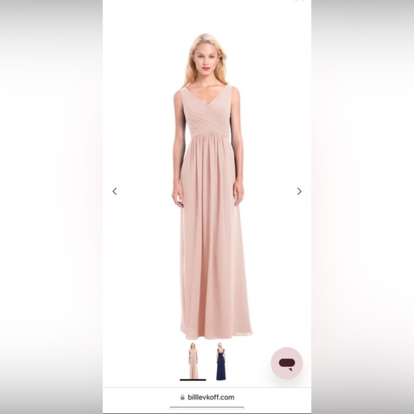 Katelyn Chiffon V-Neck A-Line Princess Dress - Picture 9 of 10